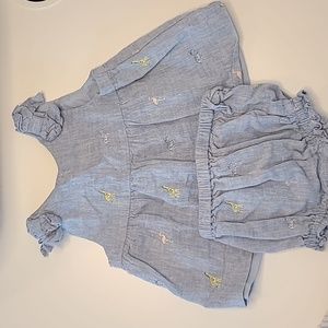 Janie and Jack Linen Animal Set. 3-6m